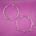 Ladies Silver Leg Kada – Traditional Silver Foot Jewellery