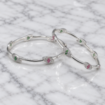 Silver Ladies Bangle – Elegant Traditional Design