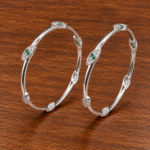 Silver Ladies Bangle – Elegant Traditional Design