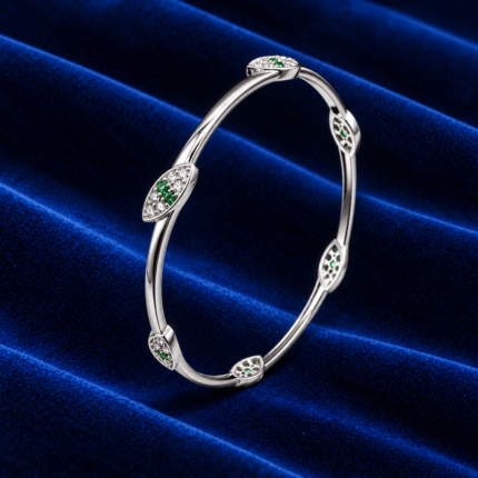 Silver Ladies Bangle – Elegant Traditional Design