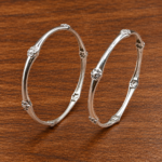 Pure Silver Ladies Bangle – Stylish & Traditional