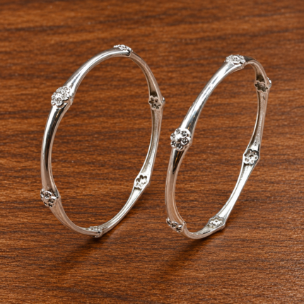 Pure Silver Ladies Bangle – Stylish & Traditional