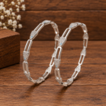 Elegant Designer Silver Bangles