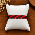Silver Dhaga Moli – Traditional Red & Black Silver Bracelet