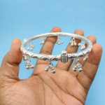 Traditional Silver Leg Kada for Women