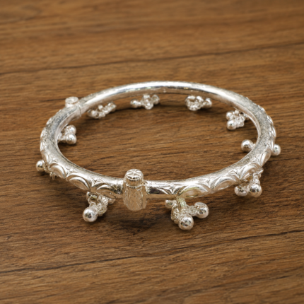 Traditional Silver Leg Kada for Women