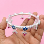 Beautiful Silver Payal Kada