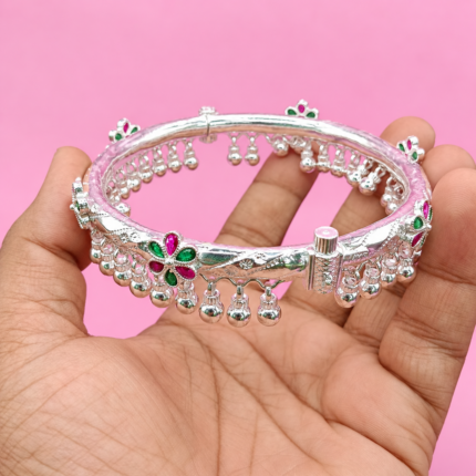 Silver Leg Bracelet Kada for Women