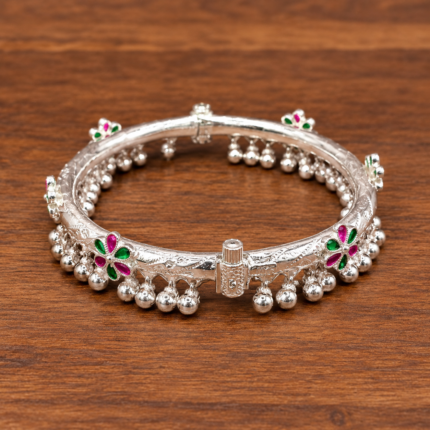 Silver Leg Bracelet Kada for Women