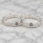Silver Leg Bracelet Kada for Women