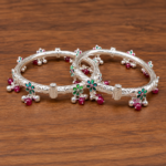 Ethnic Silver Leg Kada