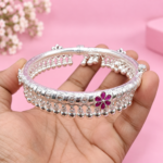 Premium Silver Leg Kada for Ladies