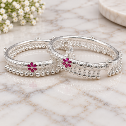 Premium Silver Leg Kada for Ladies