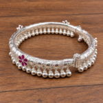 Premium Silver Leg Kada for Ladies
