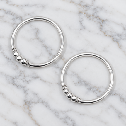 Pure Silver Kids Kada – Traditional Baby Kada