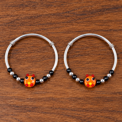 Silver Baby Kada – Classic Traditional Design