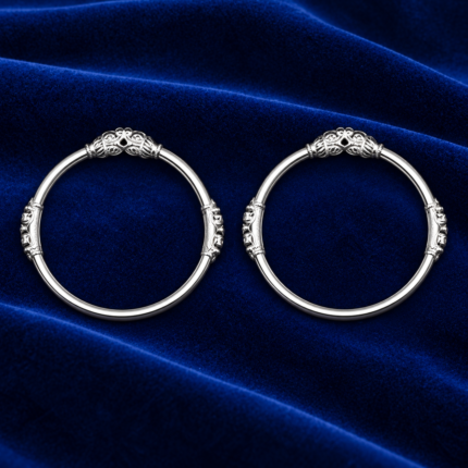 Silver Kids Kada – Classic Round Design