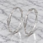 Silver Ladies Bangle – Elegant Traditional Design