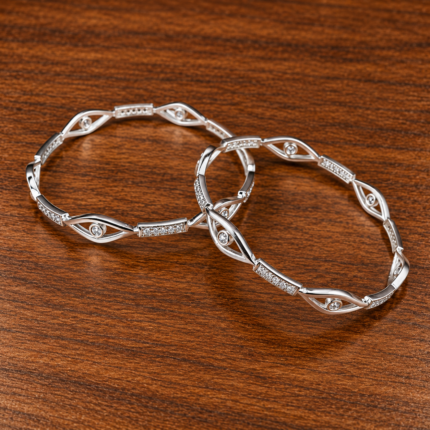 Silver Ladies Bangle – Stylish & Classic