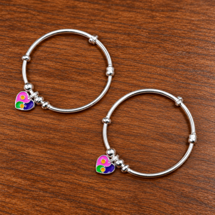 Pure Silver Kids Kada for Boys & Girls