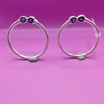 Pure Silver Kids Leg Kada Pair | Blue & Turquoise Designer Silver Kada