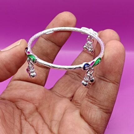 Silver Kids Kada – Timeless Traditional Jewellery
