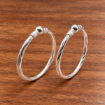 Pure Silver Kids Leg Kada Pair | Designer Silver Payal for Kids