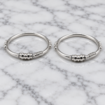 Pure Silver Kids Leg Kada Pair
