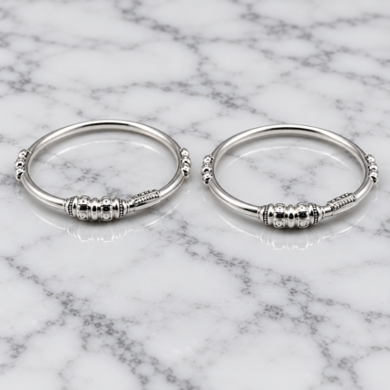 Pure Silver Kids Leg Kada Pair