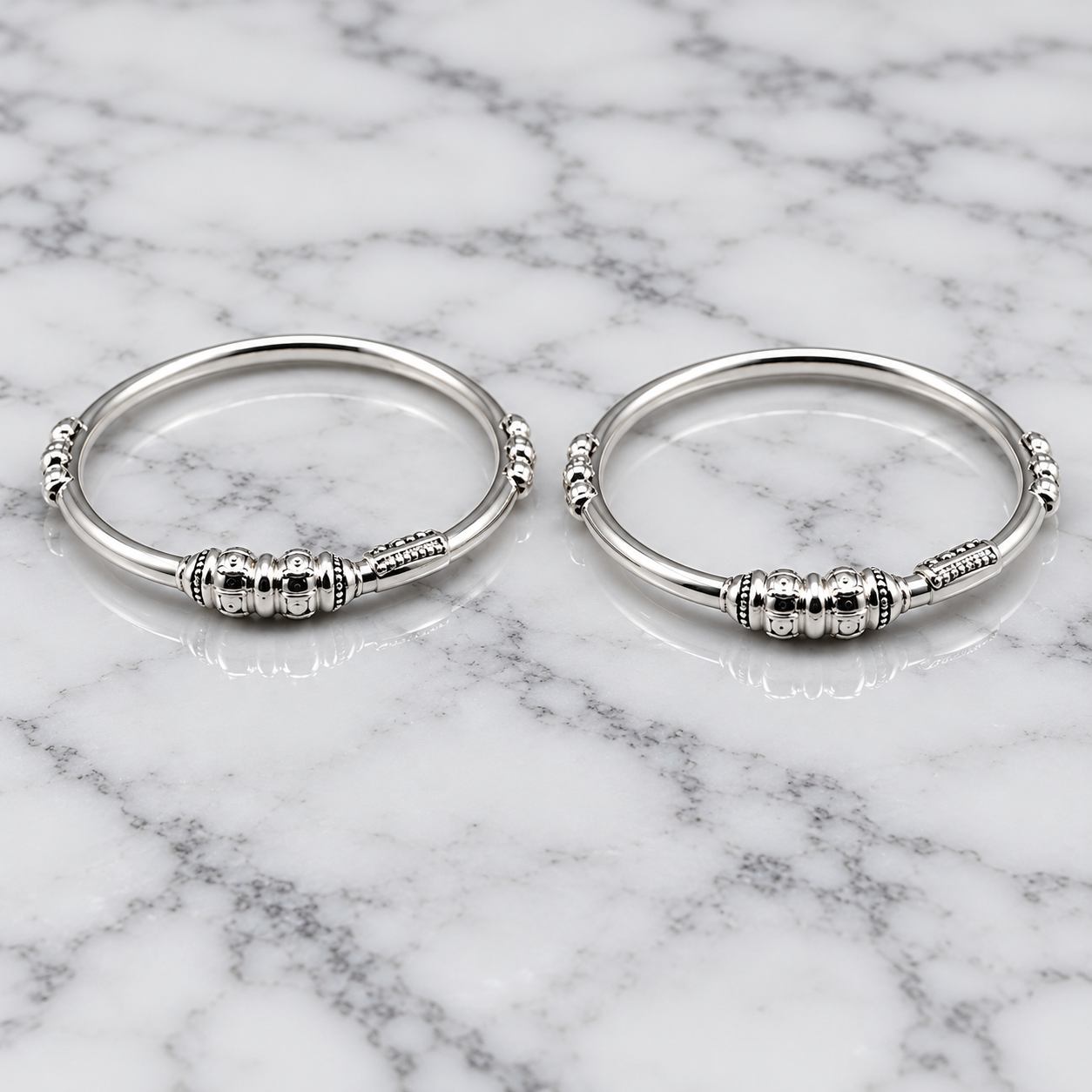 Image Sep 6, 2026, 11_03_25 AM Pure Silver Kids Leg Kada Pair