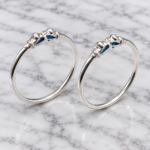 Pure Silver Kids Leg Kada Pair | Designer Silver Kada for Kids