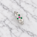 Pure Silver Kids Flower Ring