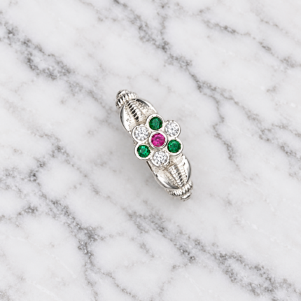 Pure Silver Kids Flower Ring