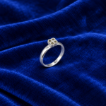 925 Silver Kids Ring – Elegant Floral Stone Design Ring for Children
