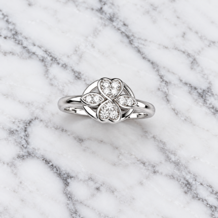 925 Silver Kids Ring – Beautiful Floral Design Ring for Children
