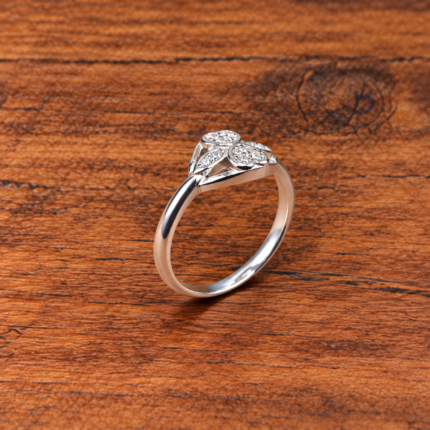 925 Silver Kids Ring – Beautiful Floral Design Ring for Children