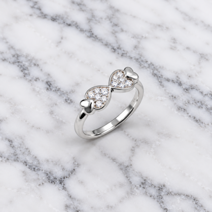 925 Silver Kids Heart Ring