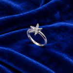 925 Silver Kids Starfish Ring – Elegant Sea Star Design Ring for Children