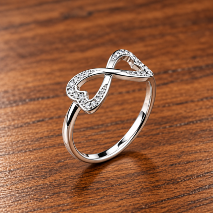 925 Sterling Silver Infinity Ring – Elegant Symbol of Endless Love