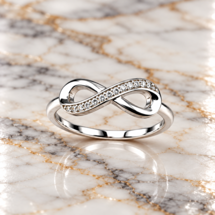 925 Sterling Silver Infinity Ring – Symbol of Eternal Love