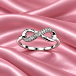 925 Sterling Silver Infinity Ring – Symbol of Eternal Love