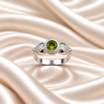 Cute Pure Silver Kids Solitaire Ring