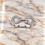 edit silver ring with satin background remove wax enhance silver finishing