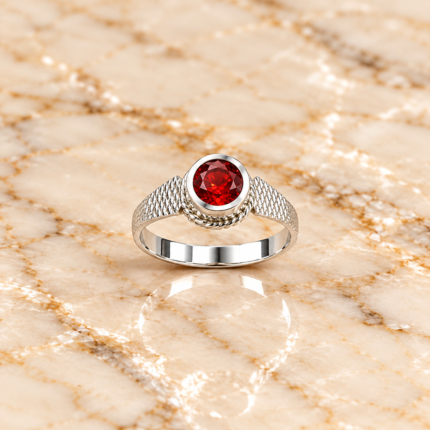 Cute Pure Silver Kids Ring